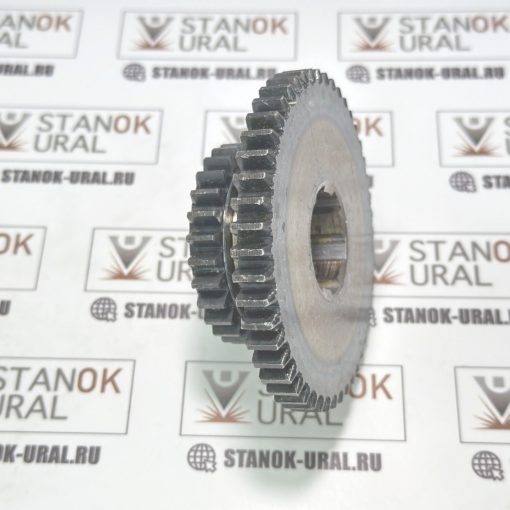 Шестерня двухвенцовая коробки подач токарного станка 1к62.07.81