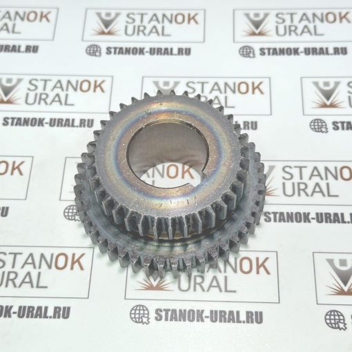 Шестерня двухвенцовая коробки подач токарного станка 1к62.07.82