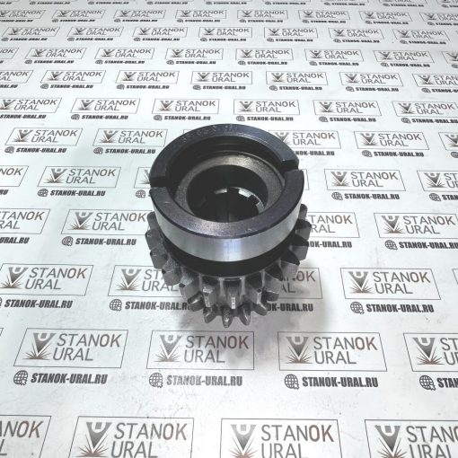 Шестерня блок двухвенцовая 2 оси коробки скоростей фрезерного станка 6м82, 6р12, вм127 (6м82.3.56н)