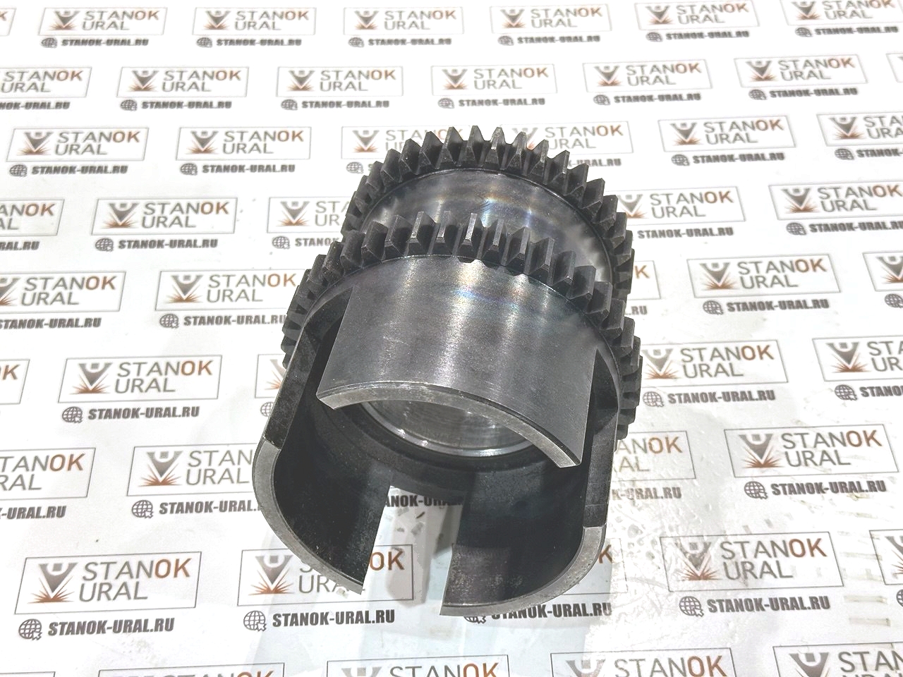 Корзина фрикционного вала 1 оси кс тс 1м63 двухвенцовая монолитная (m3; z40,45) Рязань (1м63.02.369)