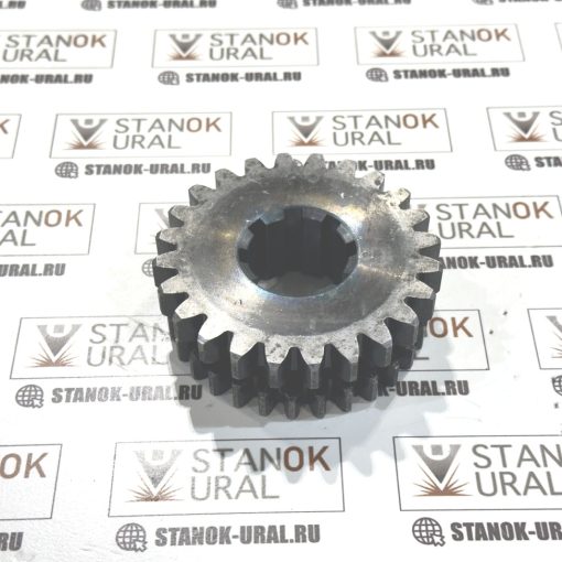 Шестерня двухвенцовая КП токарного станка 1м63 Рязань 8 шлицевая (m3, 5z18; m2z30) (1м63.71.207)
