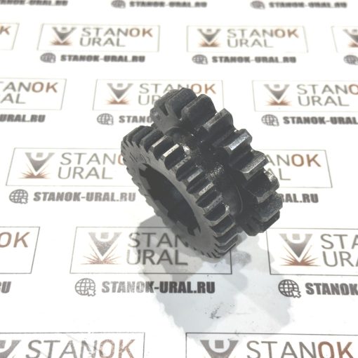 Шестерня двухвенцовая КП токарного станка 1м63 Рязань 8 шлицевая (m3, 5z18; m2z30) (1м63.71.207)