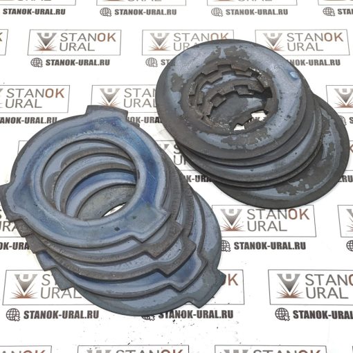 Комплект фрикционных дисков вала 1 оси коробки скоростей токарного станка 1м63 Рязань 36 шт. (8ми шлицевой вал) 1м63.21.387/388