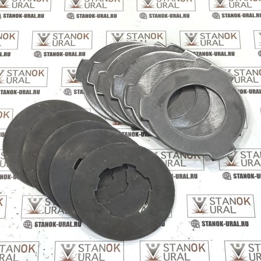 Комплект фрикционных дисков вала 1 оси коробки скоростей токарного станка 1м63 163 Рязань 36 шт. (6ти шлицевой вал) 1м63.02.433/434